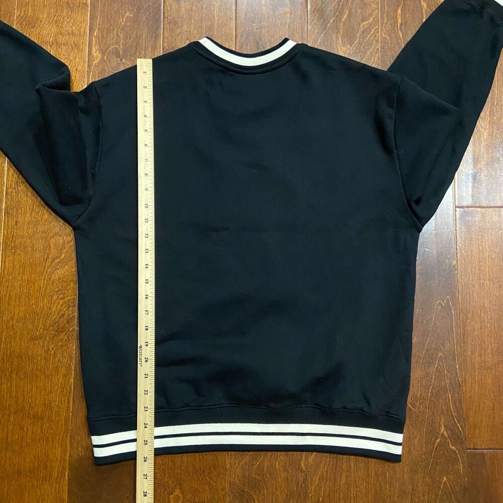 Joe Cool x Peanuts Chenille Snoopy Crewneck Sweatshirt Black Men's Size Medium - Picture 8 of 8